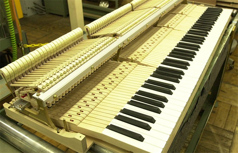 view of Grand piano action